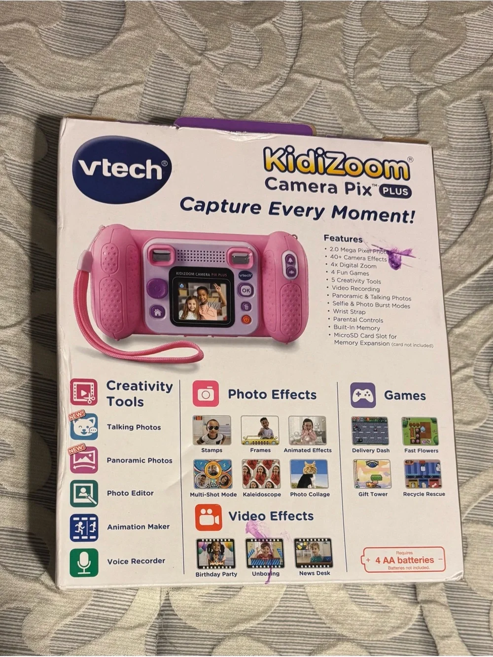 Vtech KidiZoom Camera Pix Plus - Pink Kids Digital Camera
